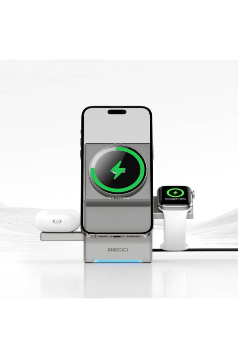 Reccı Geometri Serisi Rubik Küp Ambiyans Işıklı (telefon-akıllısaat-kulaklık) 15w 3in1