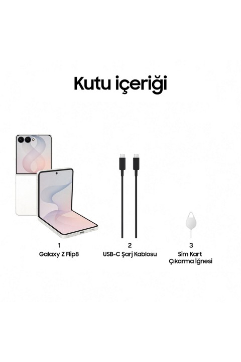 Samsung Galaxy Z Flip8 12GB/512GB Krem Cep Telefonu