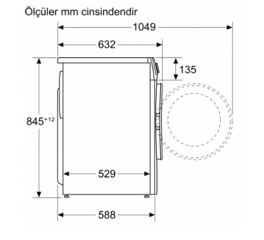 Serie 4 Çamaşır Makinesi 10 kg maks. 1200 dev./dak. WGA25203TR