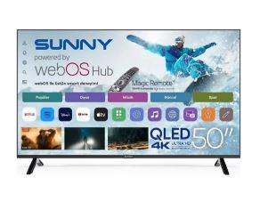 SUNNY 50'' FRLS UHD MANYAS QLED webOS 2.0 SİYAH