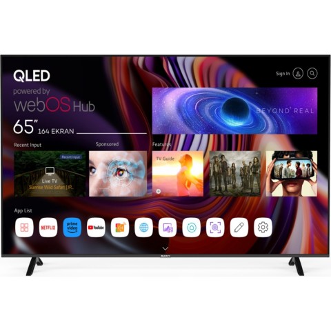 Sunny 4K Ultra HD 65" 165 Ekran Uydu Alıcılı webOS Smart QLED TV