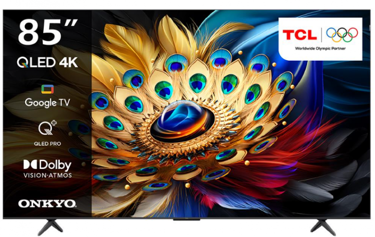 TCL 85C655 85inc 215 cm 4K UHD Google QLED TV,Uydu Alıcılı