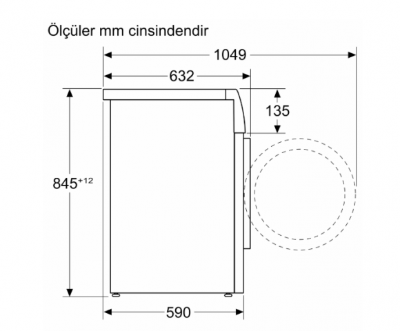 WGK252Z1TR Serie 6 Çamaşır Makinesi 10 kg maks. 1200 dev./dak.