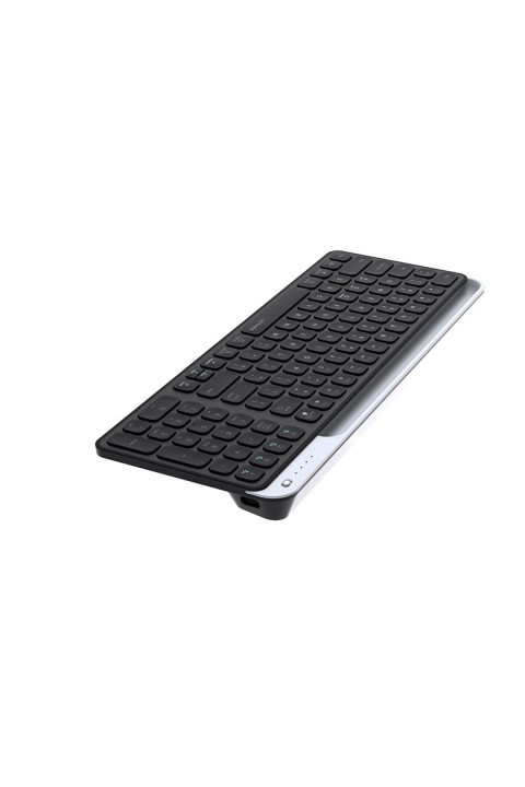 LENYES Sessiz Tuş Tasarımlı Entegre Stand Bölmeli Çift Bluetooth Bağlantılı 2.4G Kablosuz Klavye