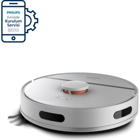 Philips HomeRun 3000 Serisi Islak ve Kuru Robot Süpürge (Beyaz)