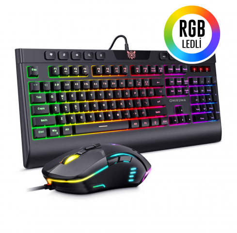 ZORE ONIKUMA G21 BLACK KLAVYE MOUSE SET
