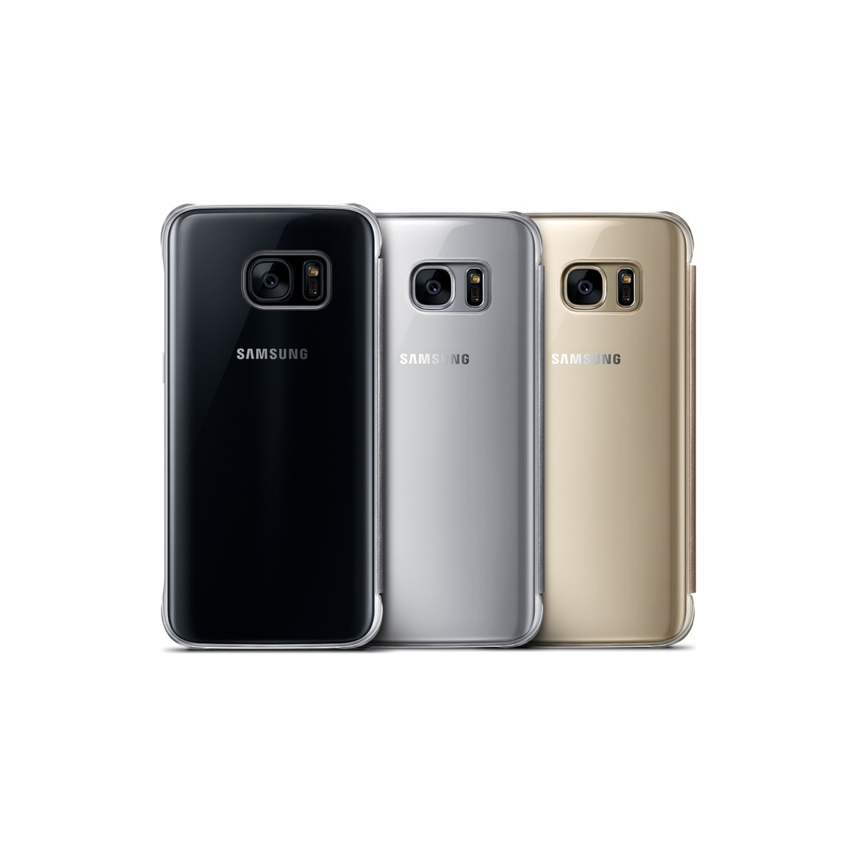 Gri S7 Clear View Fonksiyonel Kılıf