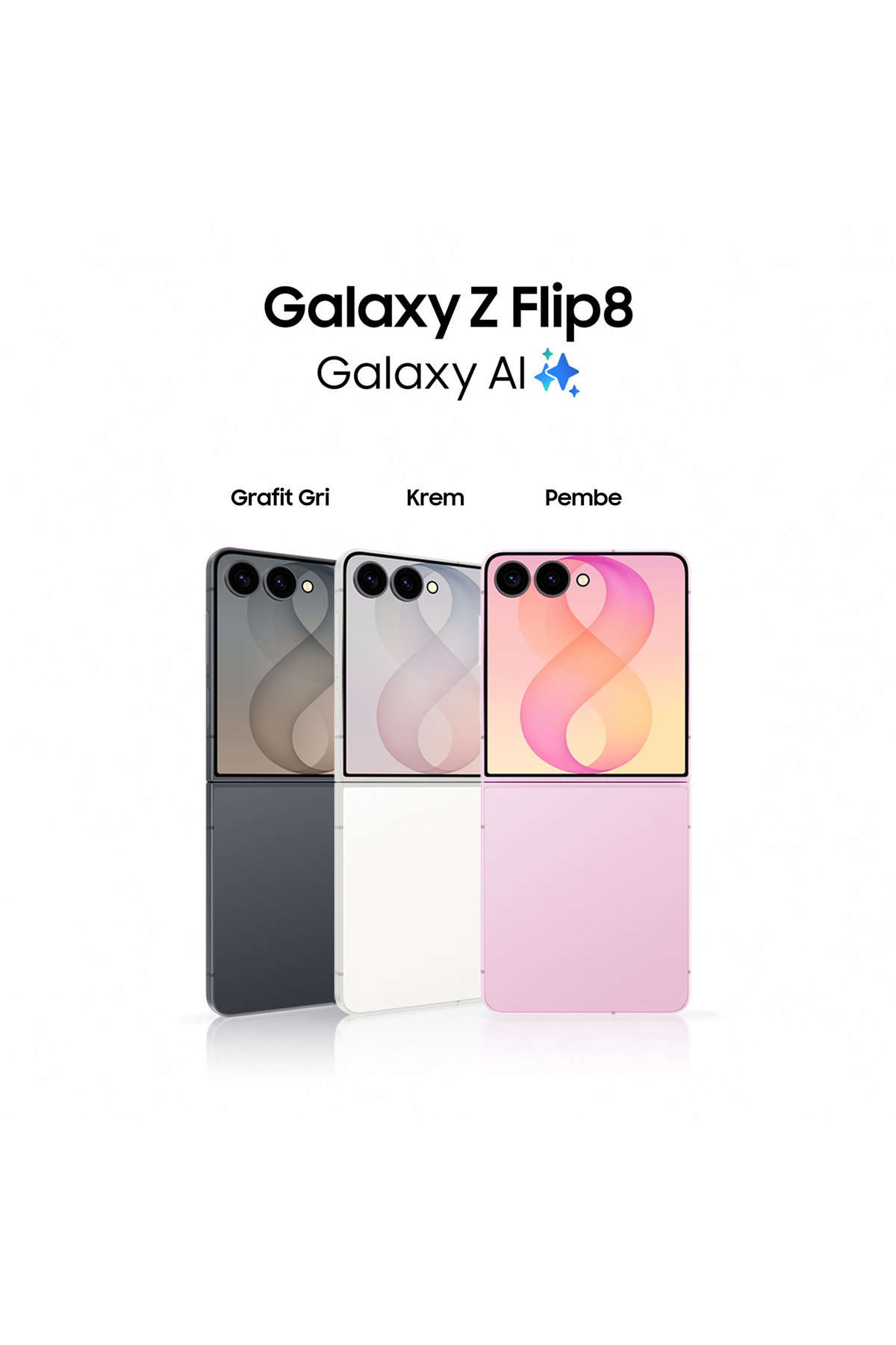 Samsung Galaxy Z Flip8 5G 12+256GB Krem Samsung Galaxy Z Flip8 5G 12+256GB Krem