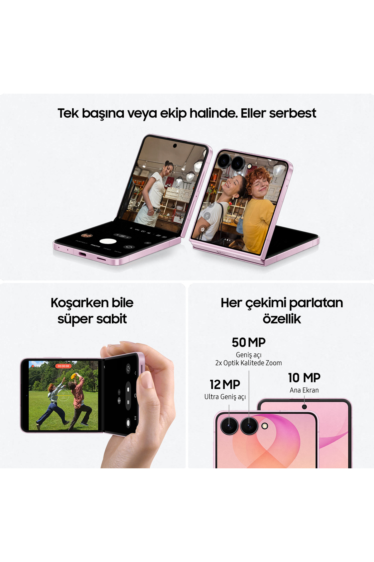 Samsung Galaxy Z Flip8 5G 12+256GB Krem Samsung Galaxy Z Flip8 5G 12+256GB Krem