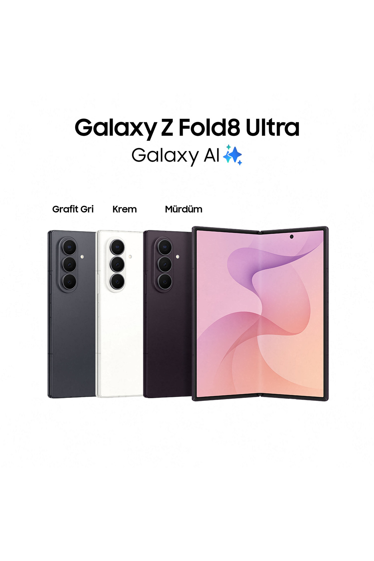 Samsung Galaxy Z Fold8 Ultra 12GB/512GB Grafit Gri Cep Telefonu Samsung Galaxy Z Fold8 Ultra 12GB/512GB Grafit Gri Cep Telefonu