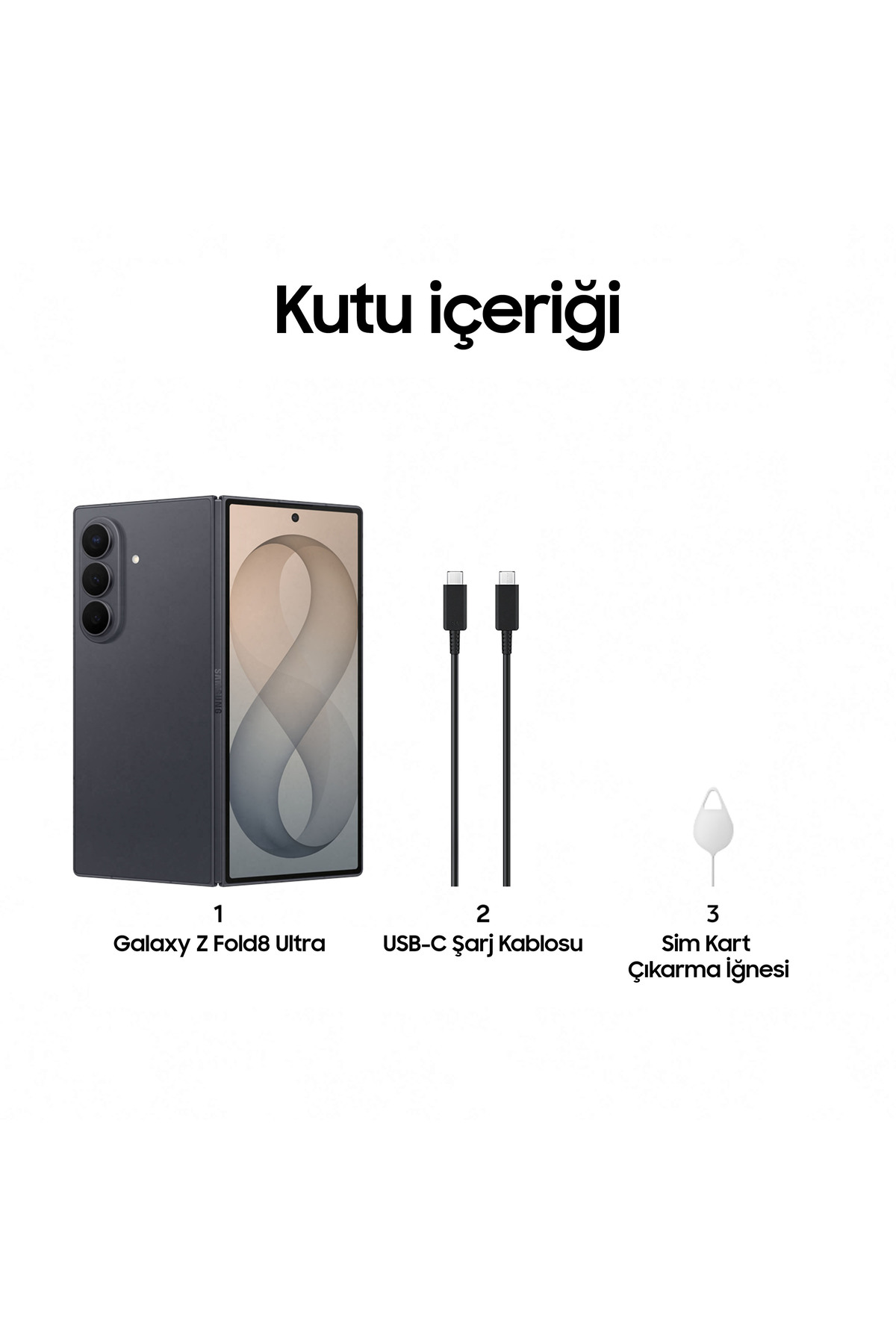 Samsung Galaxy Z Fold8 Ultra 16GB/1TB Grafit Gri Cep Telefonu
