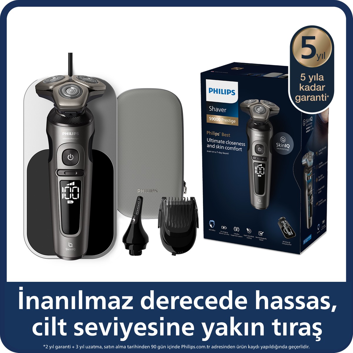 Philips 9000 Prestige Serisi Islak-Kuru Tıraş Makinesi