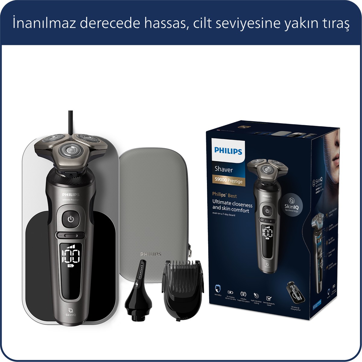 Philips 9000 Prestige Serisi Islak-Kuru Tıraş Makinesi