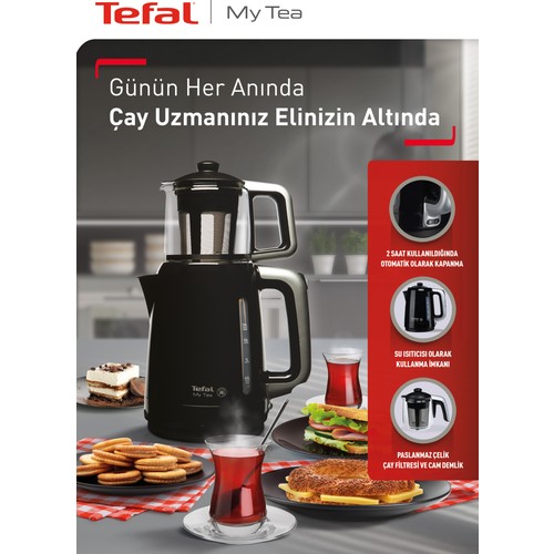 Tefal My Tea Çay Makinesi Siyah