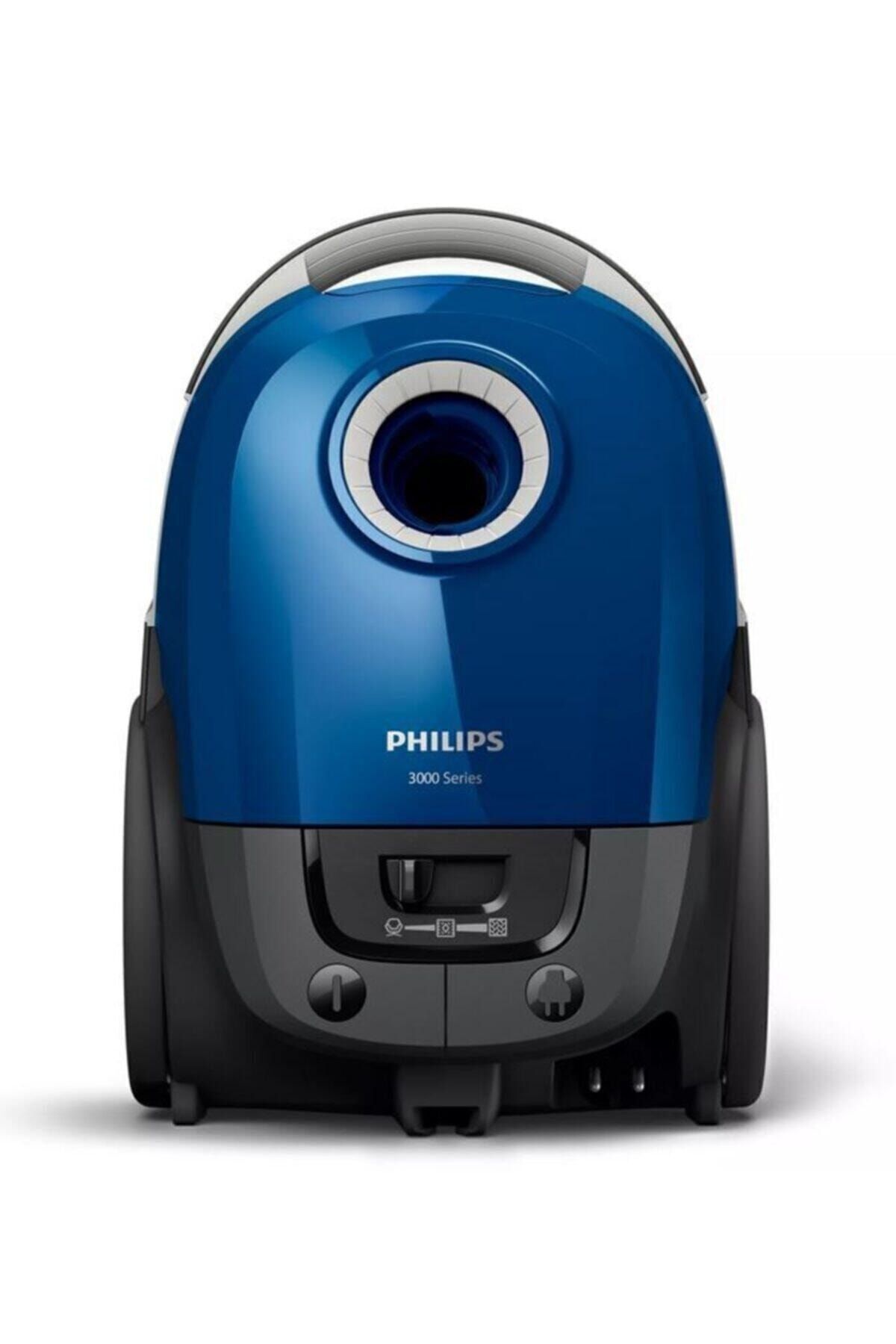 Philips Performer Compact Toz Torbalı Elektrikli Süpürge (Mavi)